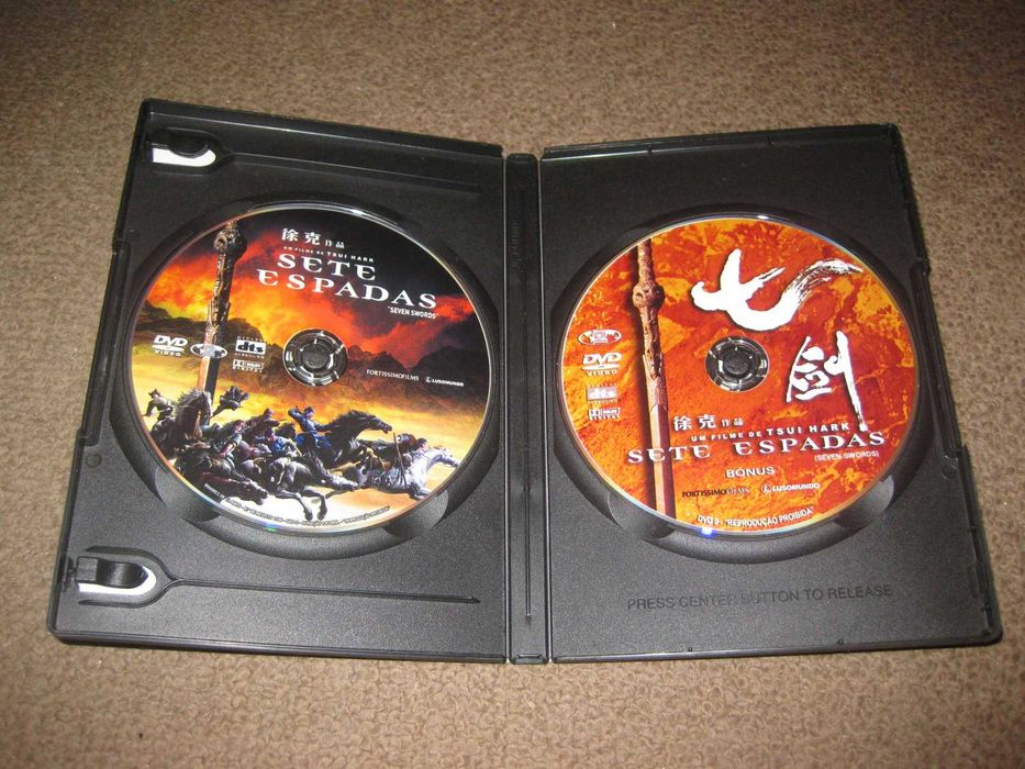 "Sete Espadas" de Tsui Hark/Edição Especial com 2 DVDs/Raro!