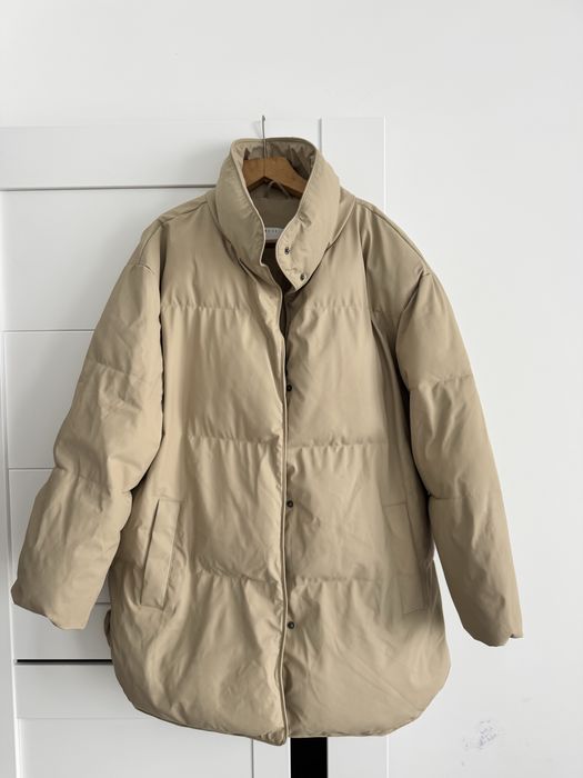 Пуховик куртка з екошкіри ASOS