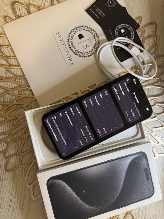 Iphone 15 Pro Max 256 gb Black Titanium (фіз сім)