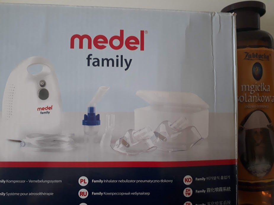 Inhalator nebulizator MEDEL FAMILY PLUS duży Zestaw akcesoriów WARTO !