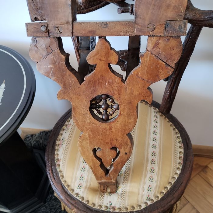 Stara konsola ścienna półka stojak judaika