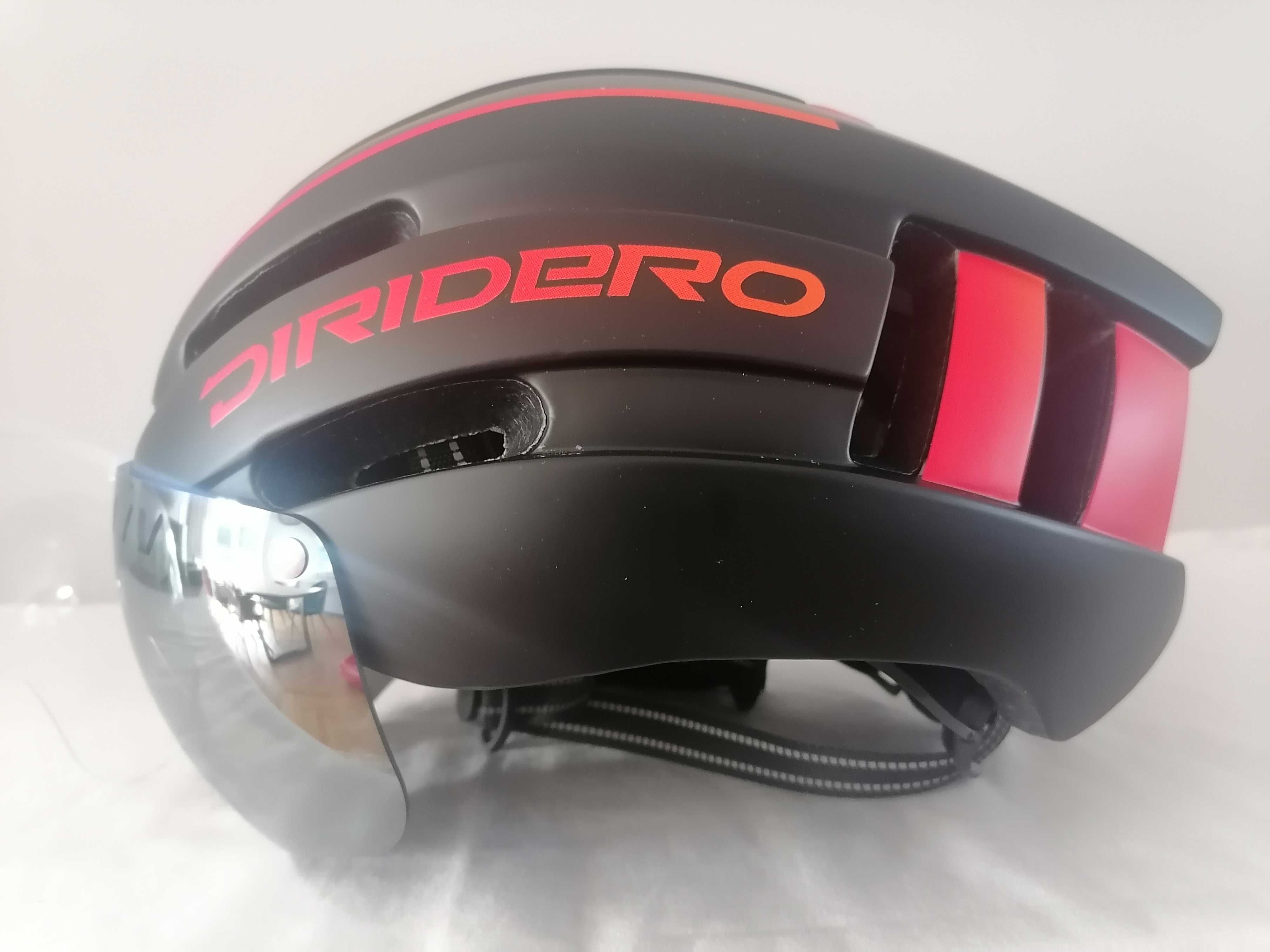 Kask rowerowy Diridero Rosso Nuovo Led L 57-62cm