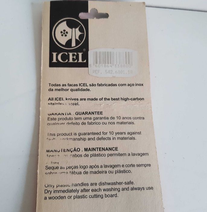 Espátula Lisa de Pasteleiro Pro Nova Embalada ICEL 30cm Aço Inox