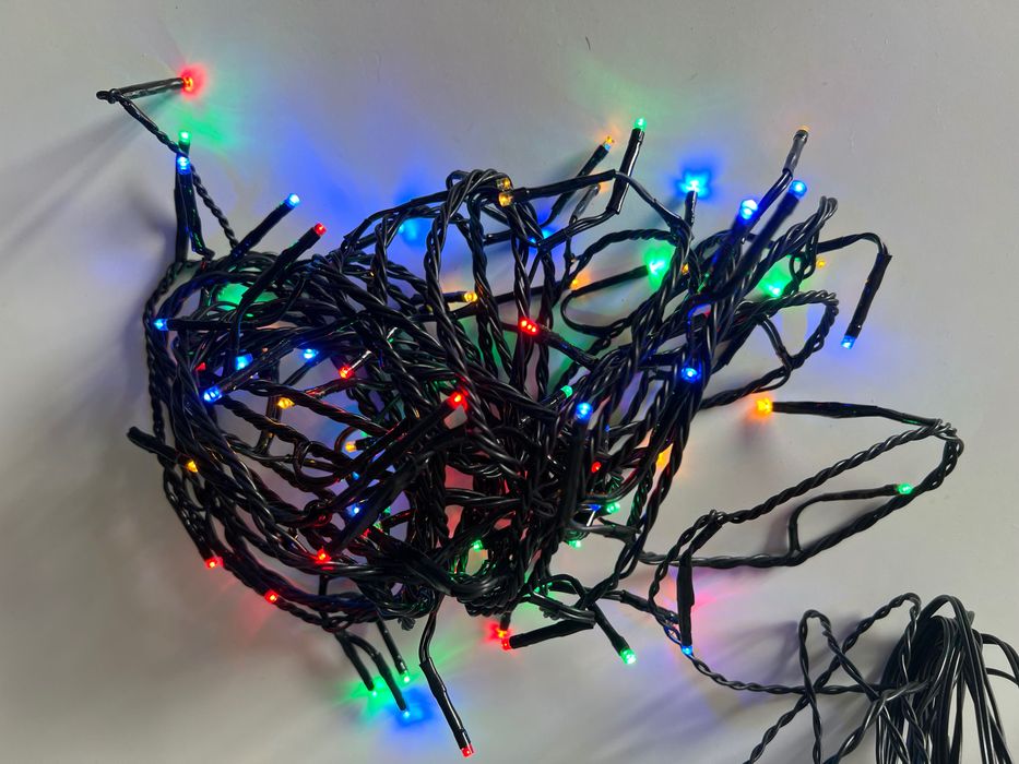 Lampki choinkowe led 6 metrów 80 lampek