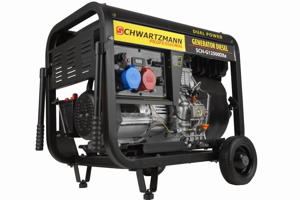 Agregat Prądotwórczy Schwartzmann SCH-G12500DXe 8kW 14KM trójfazowy