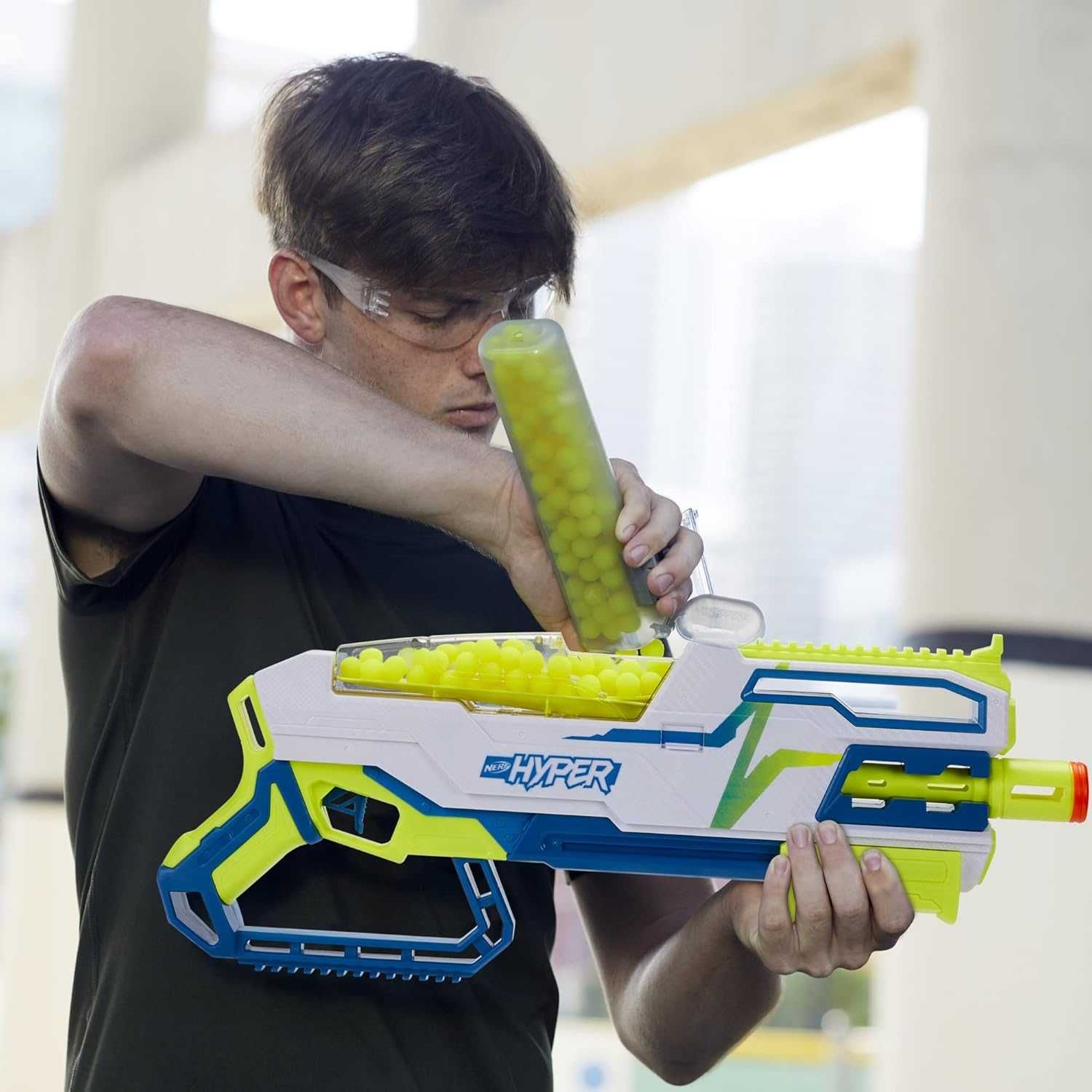 Оригінал Nerf Hyper Bundle Siege-50 Помповий бластер, стріляє кульками
