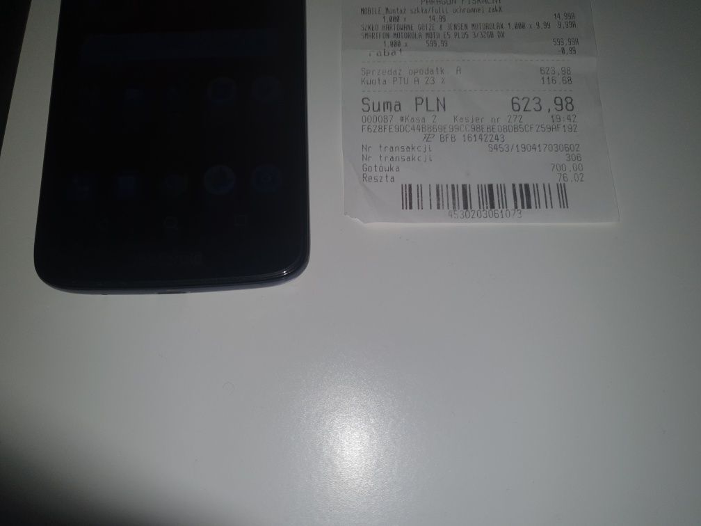 Smartfon MOTOROLA LENOVO caly komplet folia na ekranie od nowosci dowó