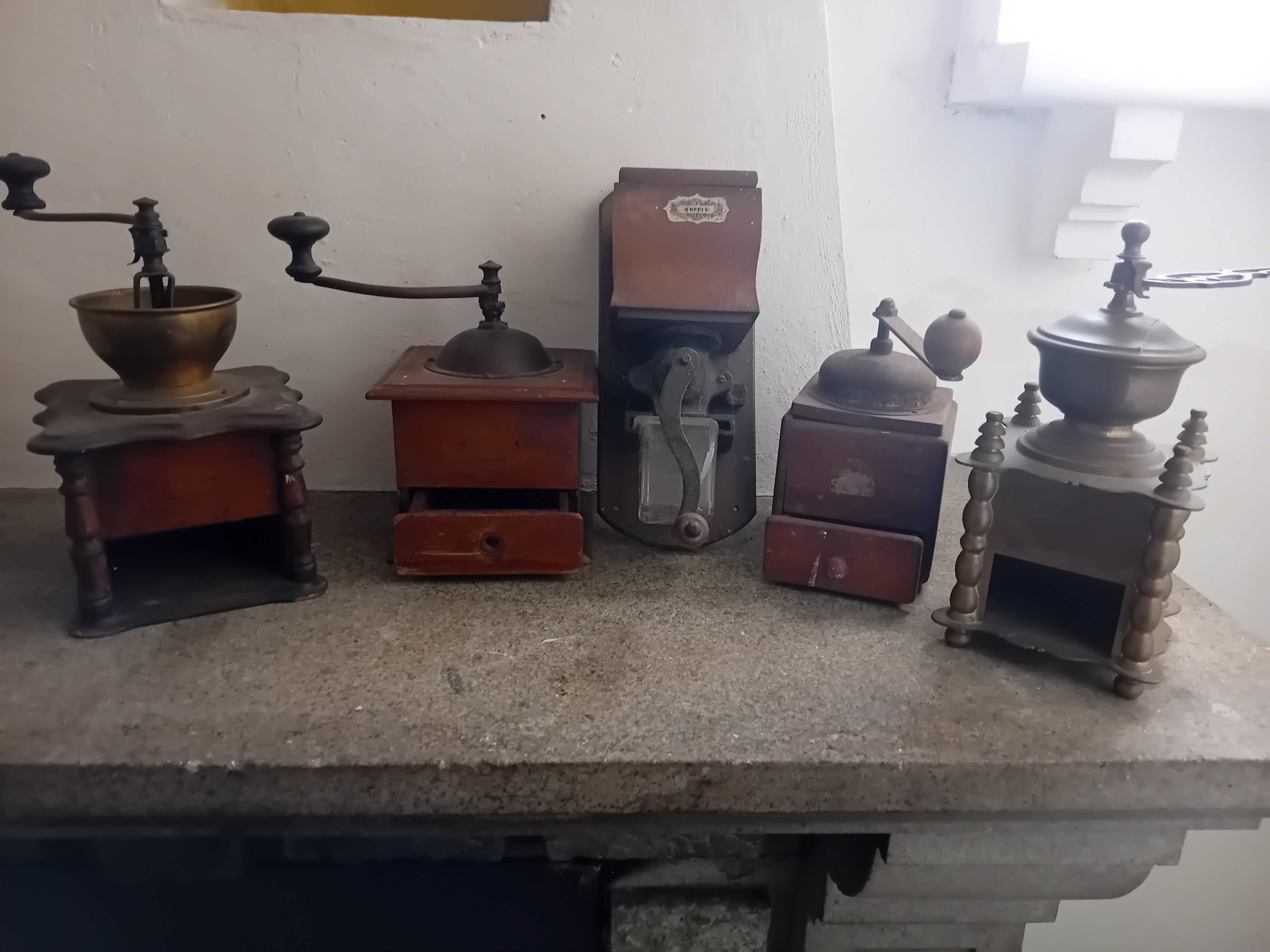 5 Moinhos de café antigos