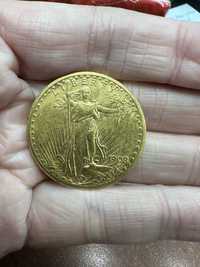 20 долларлв 1908 золото