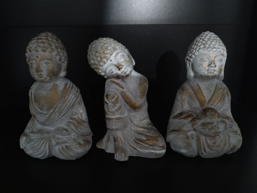 Conjunto de 3 estatuetas
