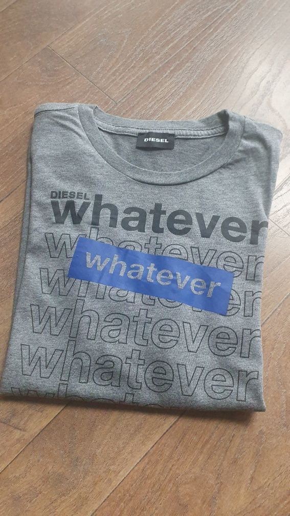 Diesel longsleeve koszulka długi rękaw szara rozm 152-158cm