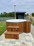 Garden SPA Balia Jacuzzi Gaz Akryl Thermo Sosna Piec Drewno Elektryk