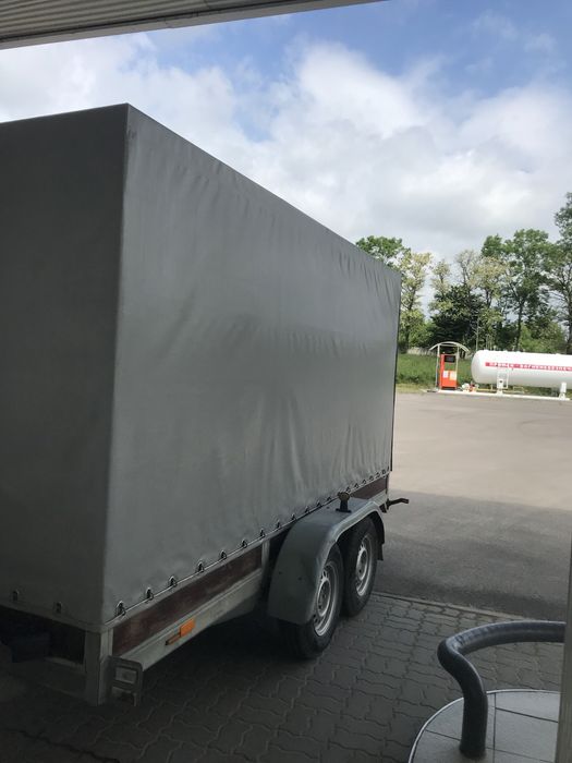 Причіп двох осний повна маса 2500кг розмір 3.8/1,76/1.90 тент новий