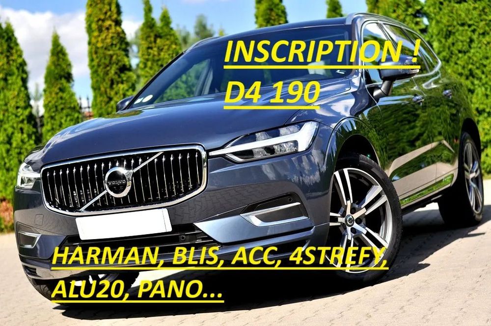 Volvo XC 60 MAX! *H&K *HUD *Blis *Acc *4Strefy *Pano *ALU20 *1WŁ