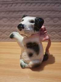 Stary czajnik pies terrier Erphila Germany 1940-50 porcelana antyk