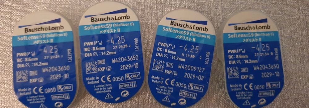 Soczewki kontaktowe bausch &lombard -4.25