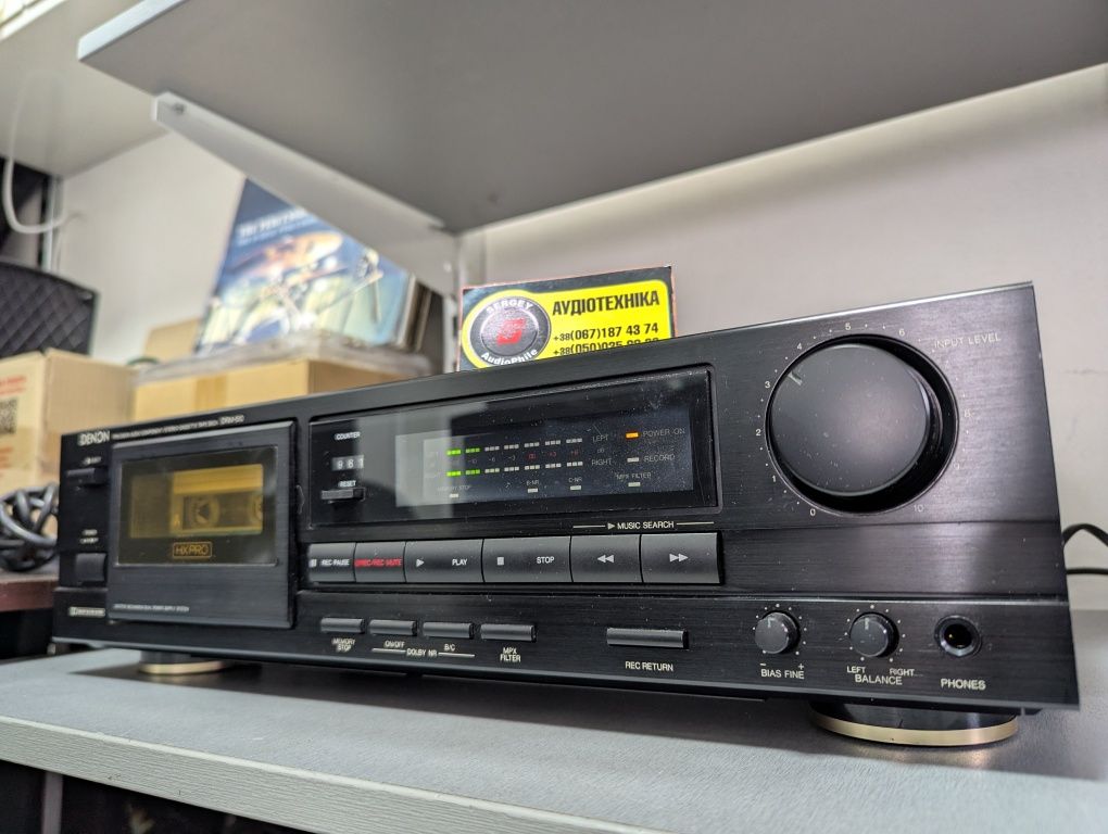 Denon DRM-510. Stereo Cassette Deck. MPX, Dolly NR. Вес 4кг. JAPAN