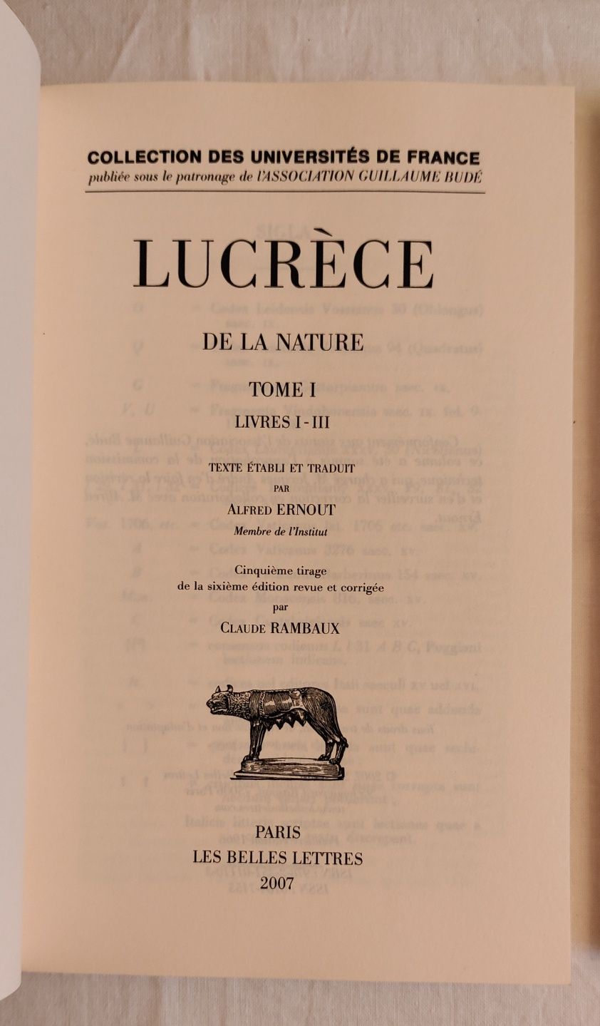 Livre e - De la Nature - Tome I e II