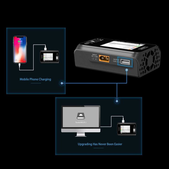 Зарядний пристрій ToolkitRC M6D V3 500W 15A 1-6S