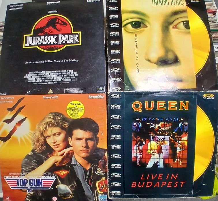Laser disc tamanho grande filmes/bandas musica