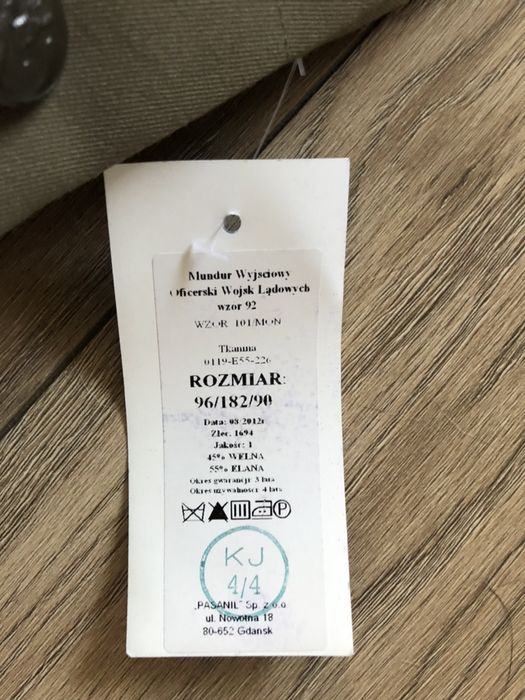 Bluza Olimpijka Oficerska Wojsk Lądowych wzór 116/MON