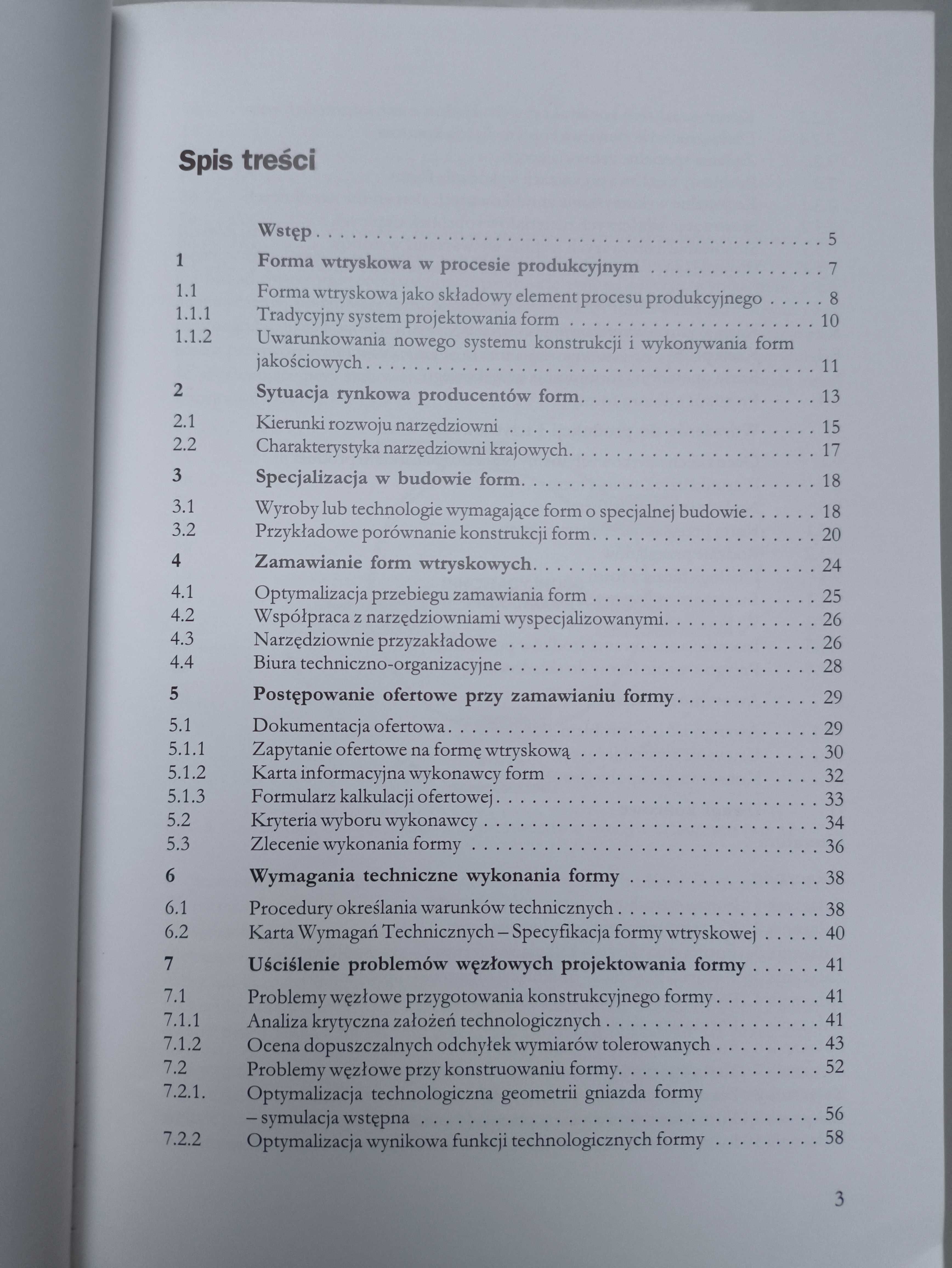 Formy wtryskowe - Dokumentacja obiegowa przy zamawianiu i odbiorze
