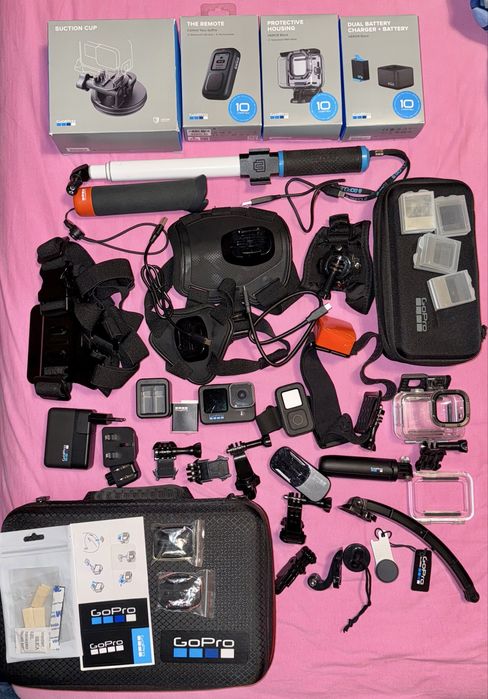 Kamera GoPro Hero 10 Black masa dodatków