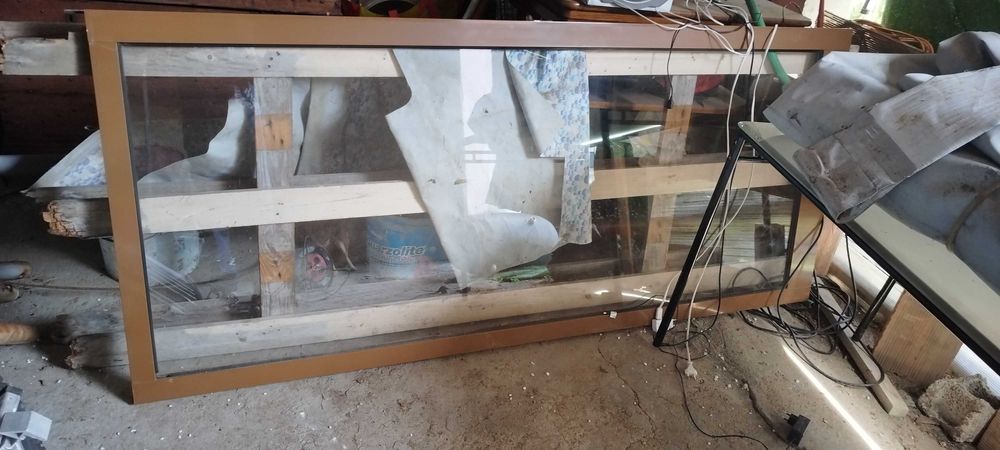 Portas em alumínio duplas