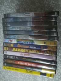 Lote 13 DVD video, vários comentários / filmes, alguns ainda fechados.