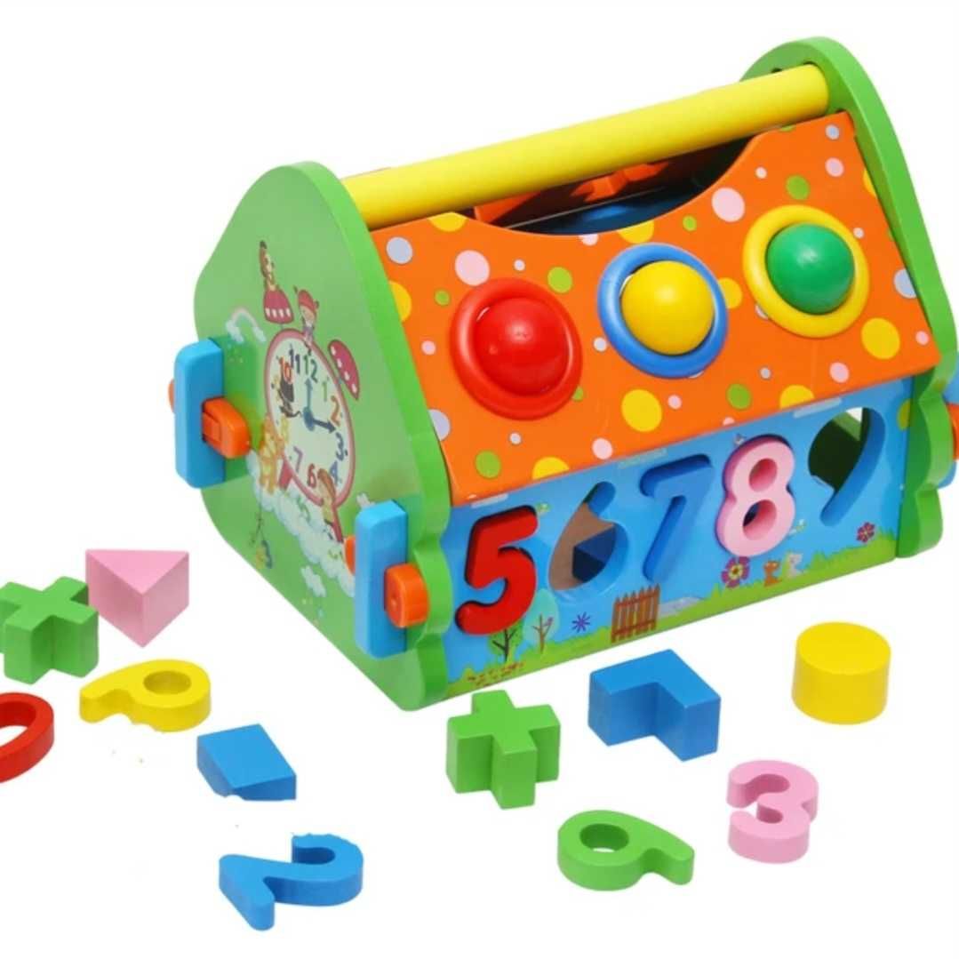 Nowy Domek edukacyjno-manualny z cyferkami dla dzieci montessori