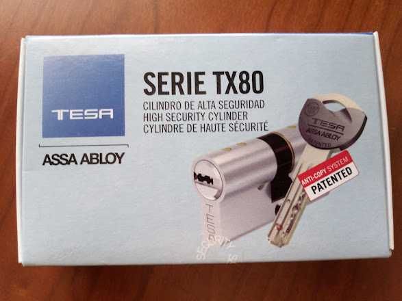 Canhão de fechadura Tesa TX80