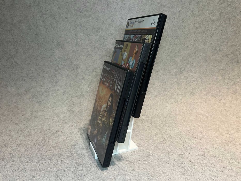 Stojak wystawowy na 3 gry