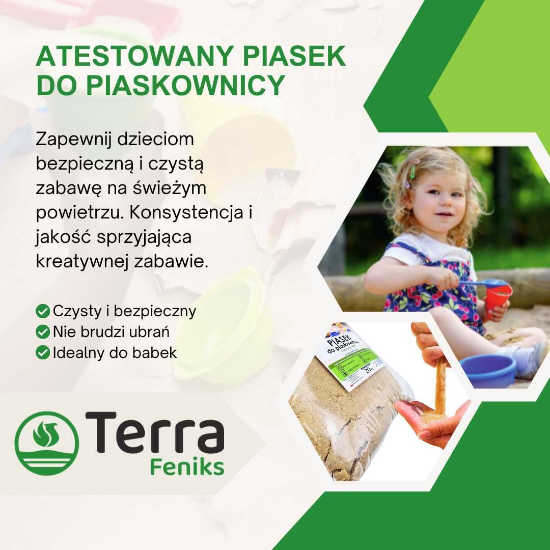 Piasek do piaskownicy - Z ATESTEM PZH - babkowy, czysty
