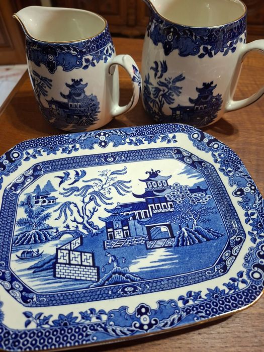 Conjunto de jantar Burleigh Willow Burslem, England