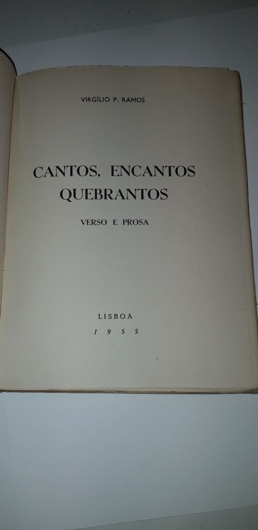 Cantos, Encantos, Quebrantos - Virgílio P. Ramos (1955)