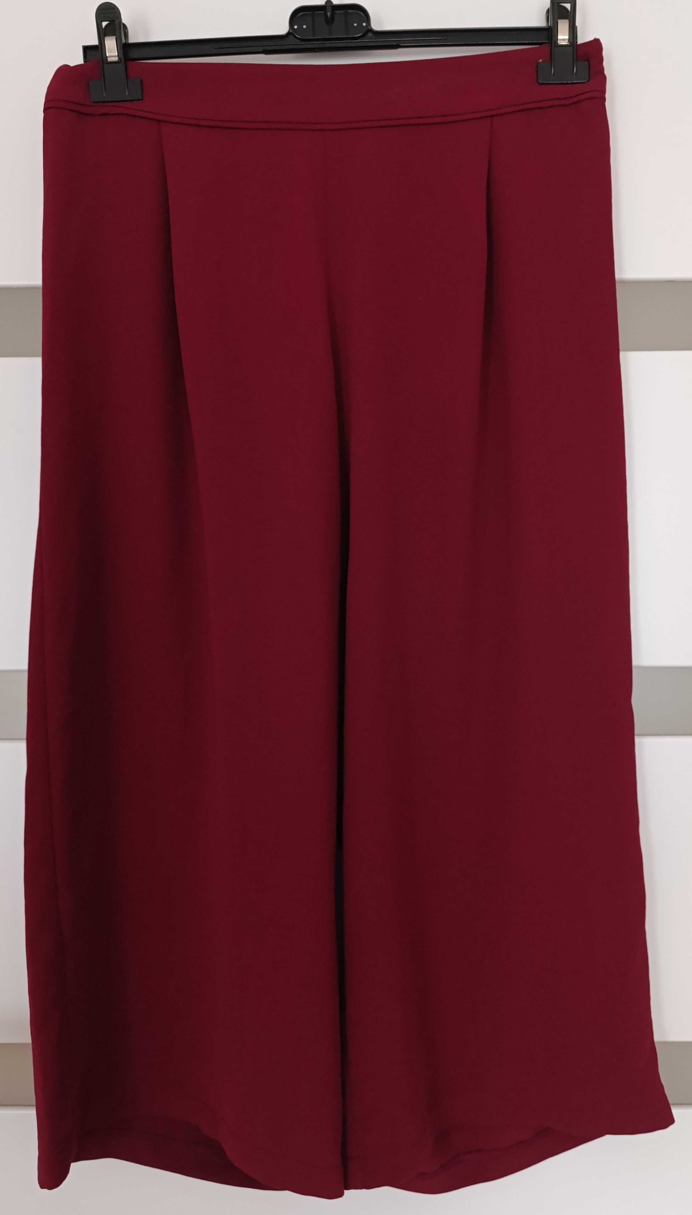 Bordowe kuloty na lato r. 38 (M)