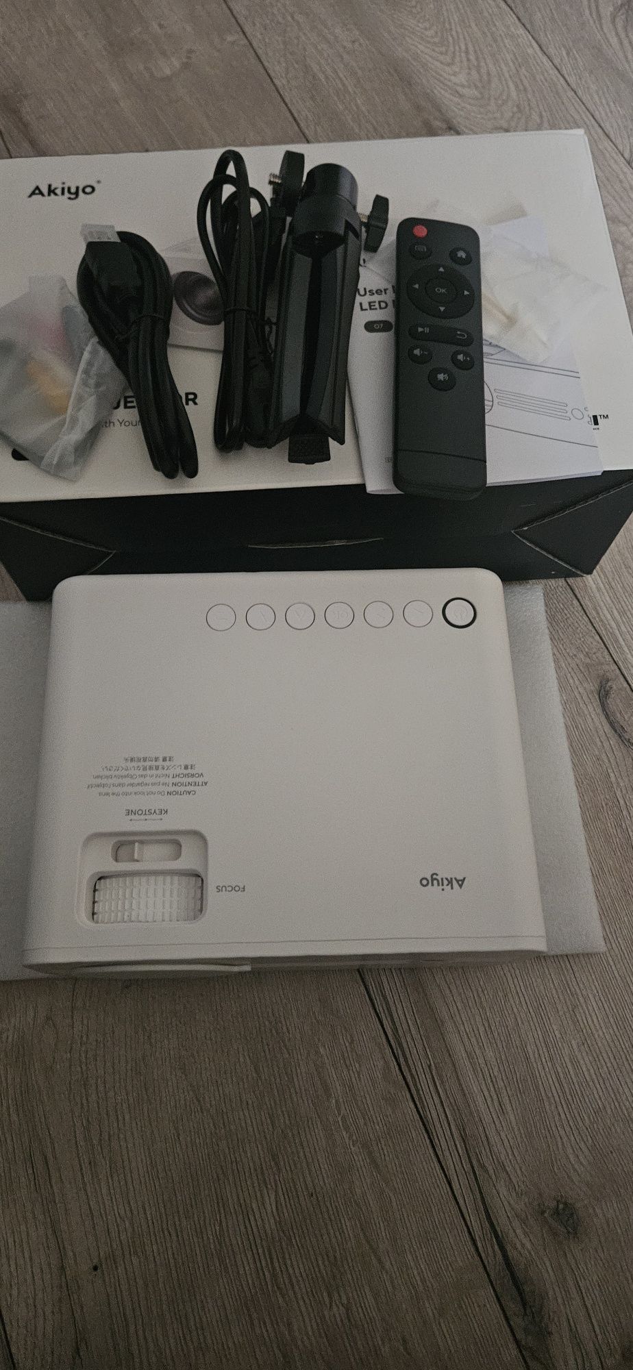 Projektor, Full HD 1080P 2,4/5G Hz WiFi Projektor Bluetooth 200 ANSI