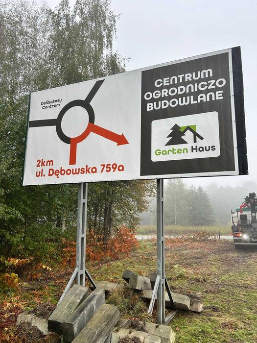 Tablica reklamowa bilboard 5x2,5m stan bdb