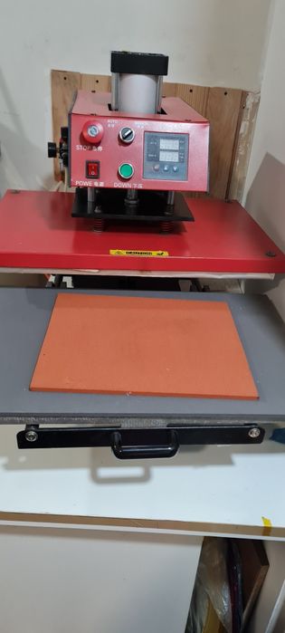 Prensa térmica hidráulica 60x40 automática + compressor