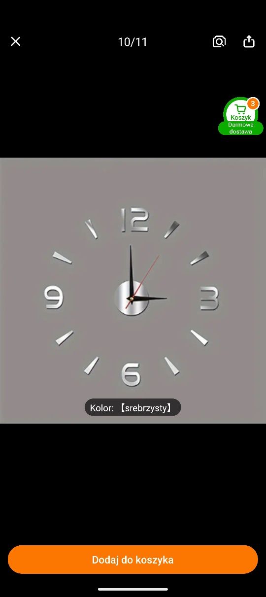 Zegar ścienny mały