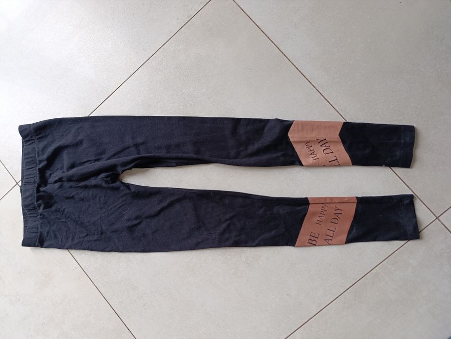 Legginsy na szczupłą dziewczynkę rozmiar 140