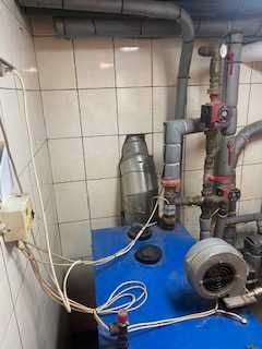 Piec stalowy wodny ES-21 KW + 2 pompy Grundfos + zawory