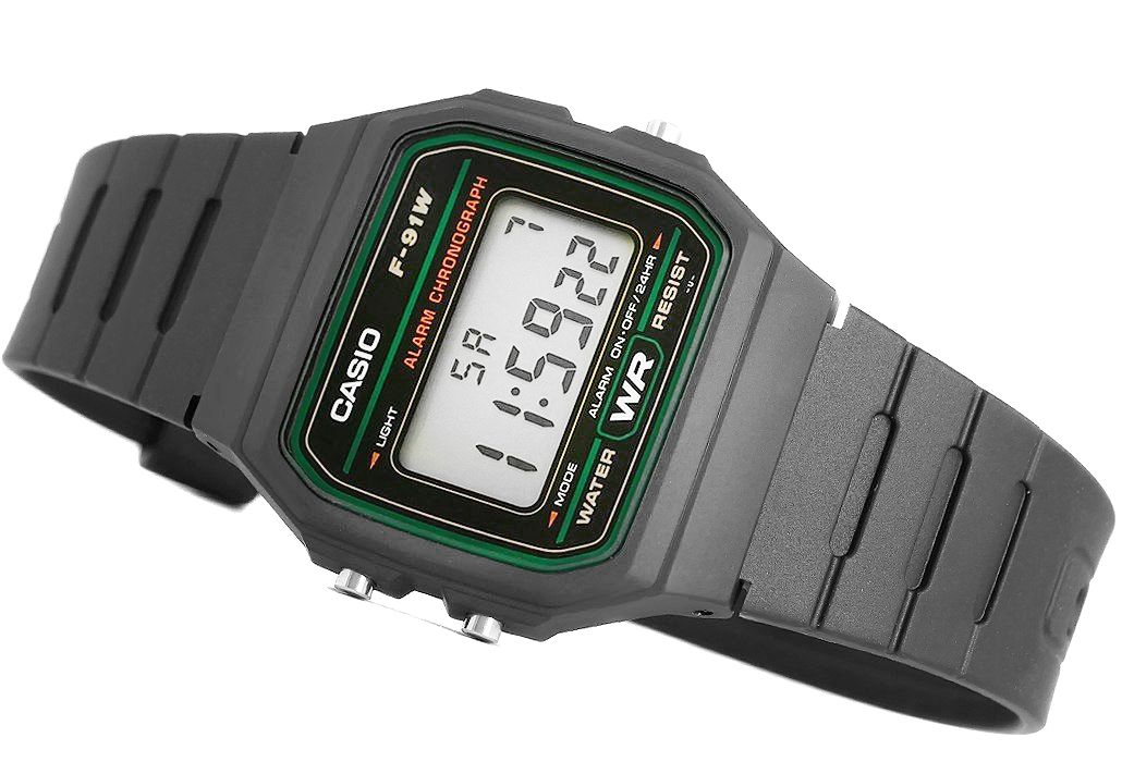 zegarek męski casio f-91w-3dg + box