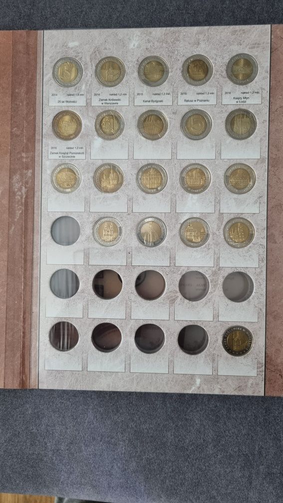 Komplet monet 2zł i 5zł