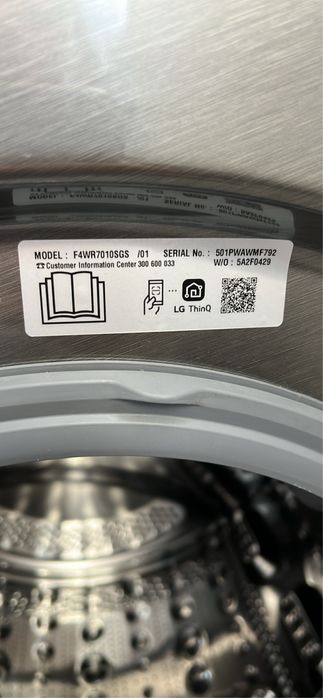 maquina de lavar lg modelo f4wr7010gs