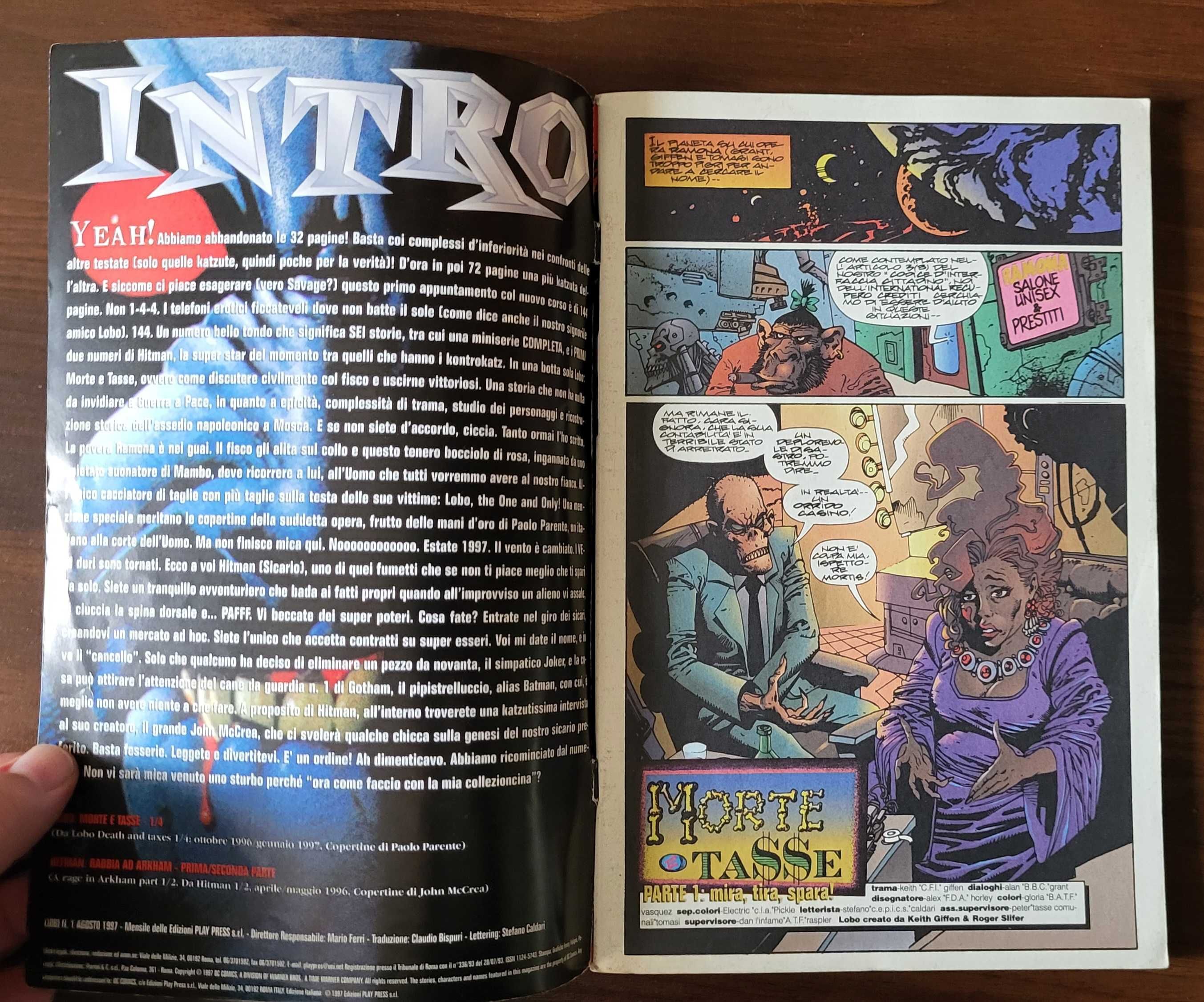 Komiks Lobo po Włosku - Marte & Tasse + Hitman