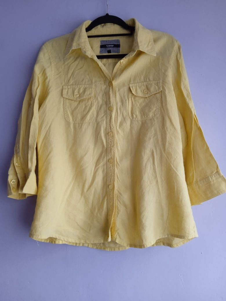 Bluzka 42 żółta koszula