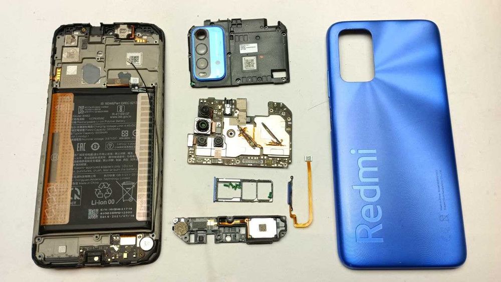 Разборка Redmi 9T запчасти крышка сим-лоток плата динамик АКБ Редми 9Т