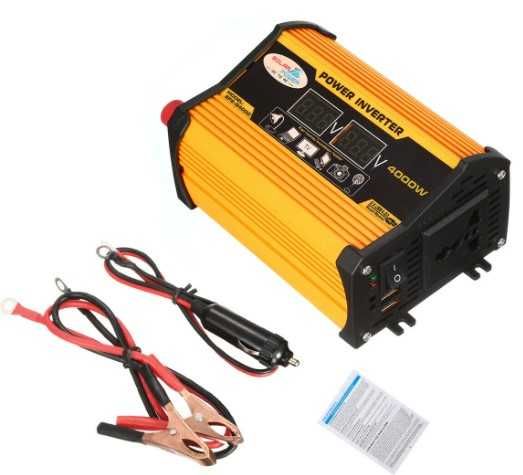 Інвертор, перетворювач  4000 W 12В /220 В, 4000Вт в наявності
