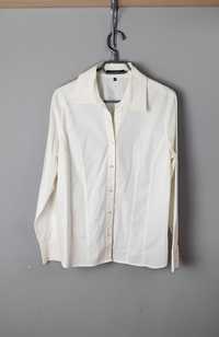 Kremowa koszula bluzka gładka elegancka do karmienia Clarina 42 XL